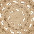thumbnail image 3 of SAFAVIEH Natural Fiber Jannah Solid Braided Jute Area Rug, Natural, 4' x 4' Round, 3 of 3