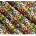 thumbnail image 3 of Soimoi Orange Cotton Cambric Fabric Leaves, & Lily Floral Printed Craft Fabric by the Yard 56 Inch Wide, 3 of 7