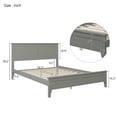 thumbnail image 3 of Bellemave Modern Platform Bed with Headboard Full Size, Gray, 3 of 7
