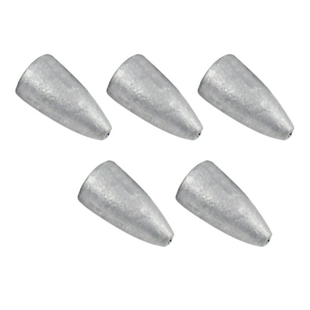 Naiovety Colgante de ojiva de con agujero pasante, pared interior lisa, diseño aerodinámico, pesos, equipo de pesca invertido, 20g Type2 NO2