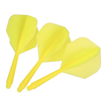 Uxcell Integrated Dart Shaft and Flights, 15 Pack 2BA Screw Plastic Dart Flights Yellow