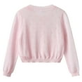 thumbnail image 4 of bbymog Girls Cardigan 7-8 Solid Color Crewneck Knitted Cardigan Sweater Long Sleeve Uniform Sweaters for Girls Kids Clothes Girls Pink D Pink, 4 of 7