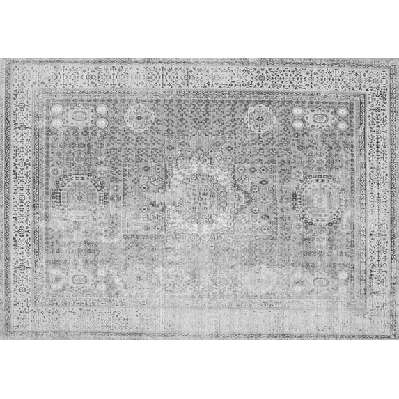 Ahgly Company Indoor Rectangle Persian Gray Traditional Area Rugs, 7' x 10'