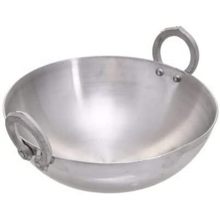Heavy Duty Aluminium Wok/Kadhai/Deep Frying Pan/Deep Cooking Pot Cookware/Kitchenware (Approx. 0.5 Litre), Pack of 1