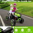 thumbnail image 4 of Joyracer 4WD 24V 2-Seater Kids Ride on Toy, 4×200W Motors, 7AH Battery Powered Electric 4-Wheeler ATV w/ Kneepads, Music, Green, 4 of 8