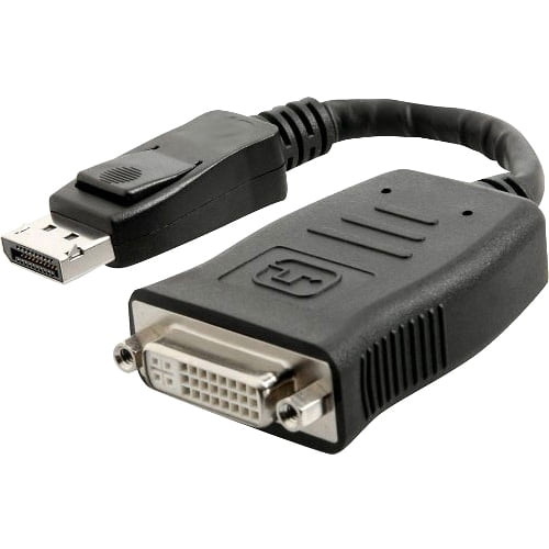 4XEM 9in DisplayPort To DVII Dual Link M/F Adapter Cable DisplayPort
