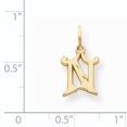 thumbnail image 2 of 14K Yellow Gold Initial N Charm, 2 of 2
