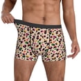 thumbnail image 3 of Men's Boxer Briefs, Abstract Leopard print Soft Comfy Mens Underwear Boxer Briefs Breathable With Widen Waist, 3 of 7