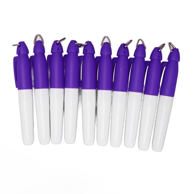 Marcador De Bola De Alineación, Coloración De Dibujo, Diseño De Sombrero Rojo 10pcs Pen De Marcador De Golf A Base De Aceite, Ideal Para Dibujar Y Colorear