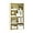 Milky White(four Tier), variant on Four-Tier Living Room Bookshelf, Small Bookcase with 3 Shelves for Small Spaces, Standing Display Bookshelf with Storage, Book Shelves for Bedroom, Office, Milky White