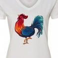 thumbnail image 4 of Inktastic Year of the Rooster Women's V-Neck T-Shirt, 4 of 5