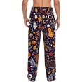 thumbnail image 7 of Salouo Whimsical Autumn Forest Print Pajama Pants for Men, Lounge Pants Elastic Waistband Casual Men's sleepwear Loungewear Sleep Pajama Pant -Large, 7 of 7