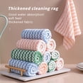 thumbnail image 2 of 10Pc Thick Dishwashing Cloth Blue Cleaning Cloth Wipes Blue Eguiwyn Clearance!, 2 of 8
