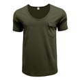 thumbnail image 5 of kamemir Plain T Shirts for Men Men's Cotton Sleeve T Shirts, Breathable & Moisture Wicking with Odor Control AG,2XL, 5 of 6