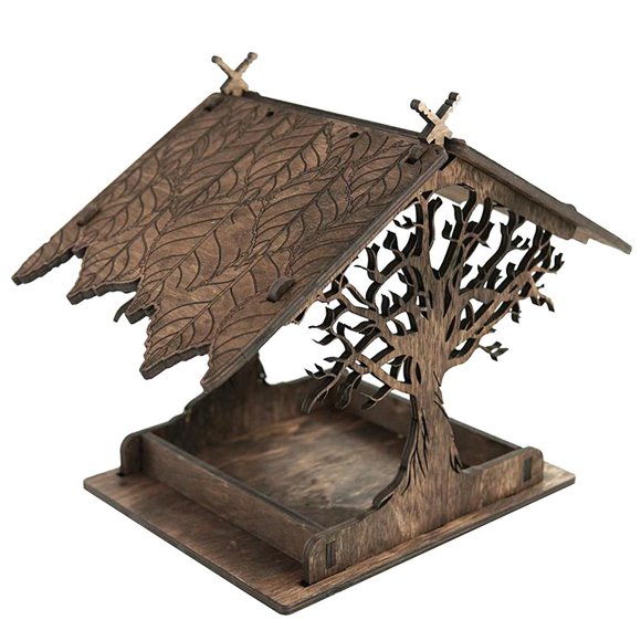 Casa De Pájaros De Madera, Comedero De Pájaros Para Jardín, Casas De Pájaros Colgantes Para Regalo De Jardín Doméstico Yuarrent PT002171-00