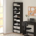 thumbnail image 2 of Furinno BASIC 8-Tier Open Bookcase Storage Organizer 12 x 24 x 71 in Espresso, 2 of 6