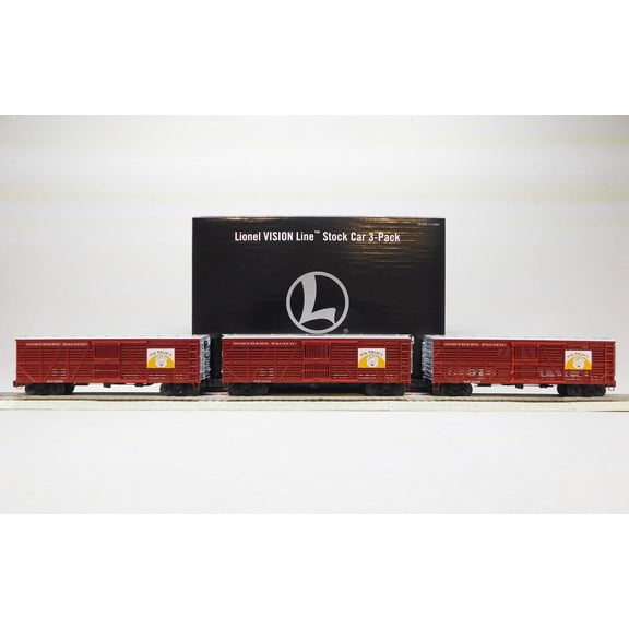 Lionel Northern Pacific VISIONLINE Stock CAR 3 Pack 2226900 O Gauge
