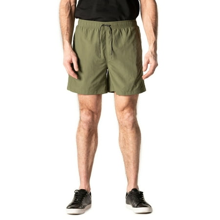PLUGG Clothing Men's Shorty Pull On Nylon Flat Front Short
