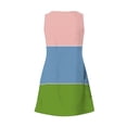 thumbnail image 6 of Summer Sundresses for Women 2024 Plus Size Comfort Pocket Printing Sleeveless V-Neck Dress, 6 of 6
