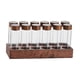 thumbnail image 1 of Tubos de café en grano, botella de tubo de café en grano, soporte de madera y embudo, granos de café 17g, 1 of 9