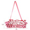 thumbnail image 3 of Valentines Day Door Decoration 2D Heart Shaped Canvas Hanging Sign for Valentines Decorations or Door Wall Decors D 5.5 In, 3 of 5