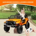 thumbnail image 1 of GloryStar 24V 2-Seater Electric Ride On Truck with Remote Control, 2WD/4WD Switchable, 4-Wheeler Vehicle for Toddlers with Storage Trunk, Spring Suspension, LED Lights & Music, 1 of 7