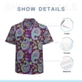 thumbnail image 7 of High Quality Hawaiian Shirts for Men Short Sleeve Aloha Beach Shirt Floral Summer Casual Button Down Shirts Blouses X7SBV7, 7 of 7