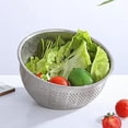 thumbnail image 2 of Stainless Steel Rice Washing Bowl Kitchen Tools High Capacity Colander Basket Drain Rinse Fruit And Vegetable Strainer, 2 of 8