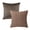 Dark Coffee, variant on Phantoscope Decorative Throw Pillow Set, Soft Silky Velvet & Quilt Striped Velvet Series Cushion Bundle, for Sofa Couch Bedroom, White, 18" x 18"