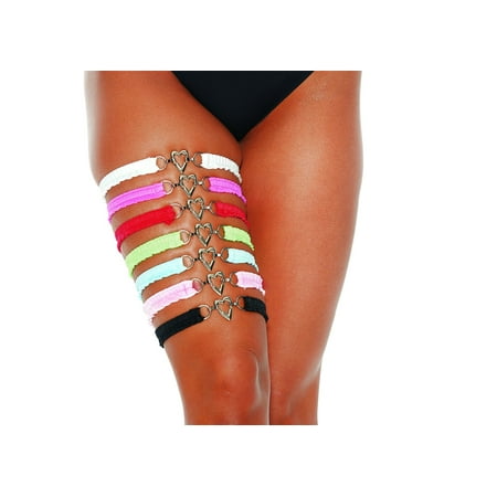 

Shirley of Hollywood GARTER WITH HEART BODYSHOTZ - O/S / BABY BLUE