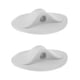 thumbnail image 2 of 2 Piezas Durable Oval Blanco / Negro PVC Cuerda De Un Orificio Hebilla Soporte Clip Clip Deck Mount Para Bote Inflable Kayak Canoa Goma Dinghy Macarena Soporte de cubierta de hebilla de barco, 2 of 8