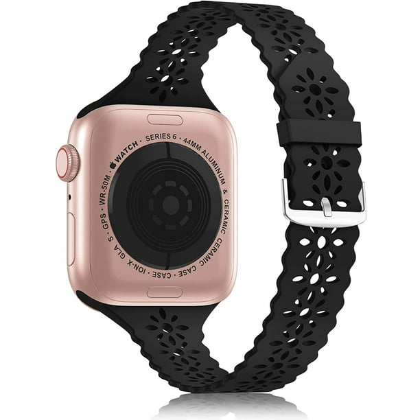 Lace Silicone Band Compatible with Apple Watch Band 38mm Women
