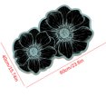 thumbnail image 2 of Floral Diatomaceous Earth Bath Mat, Quick Dry Bathroom Rug, 16 x 24 Inch French Floral Floor Mat for Shower Sink Vanity and Entryway, Absorbent Layered Surface with Scalloped Outline, 2 of 8