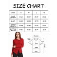 thumbnail image 7 of Women Fitted Button Down Tops Long Sleeve Asymmetrical Cropped Going Out Shirts Modal Fall Trendy Blouses, 7 of 7