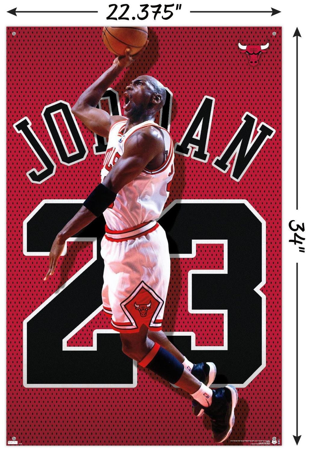 Michael Jordan - Jersey Wall Poster