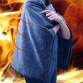 thumbnail image 5 of Galaxy USB Rechargeable Heated Plush Shawl Pad Warming Electric Blanket (Gray), 5 of 5