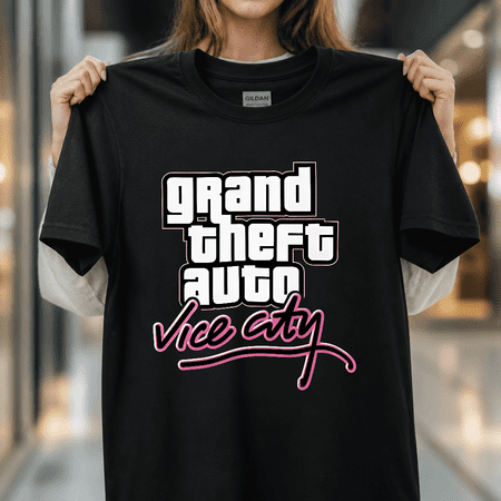Grand Theft Auto Vice City Retro Gamer 80s Neon Video Game Graphic Unisex T-Shirt V16009 S – 5XL Grand Theft Auto Vice City Retro Gamer 80s Neon Video Game Graphic Unisex T-Shirt V16009 S – 5XL