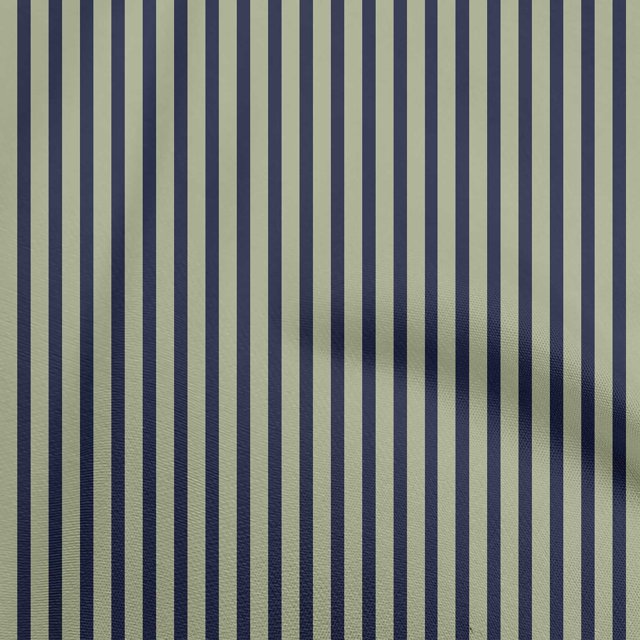oneOone Jersey de Coton Bleu Sarcelle Foncé Tissu à Rayures Matière de Robe Tissu Imprimé Tissu au Mètre 58 Pouces de Large
