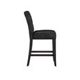 thumbnail image 2 of Weston Home Landen Faux Leather Keyhole Counter Height Stool, Set of 2, Brown, 2 of 6