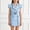 Light Blue, variant on Girls Lace Flutter Sleeve Set 2 Piece Party Boutique Double Breasted Belted Dress Suit Toddler Summer Lapel Outfit White Size 1-2Years