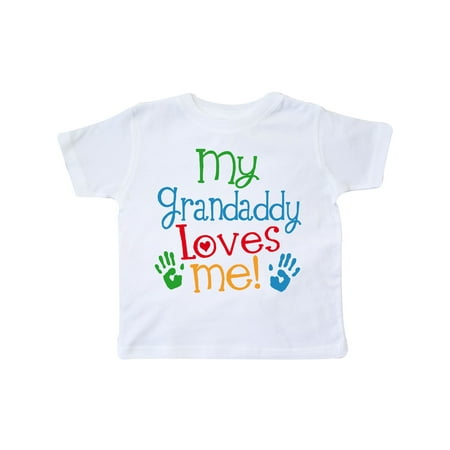

Inktastic My Grandaddy Loves Me Outfit Gift Toddler Boy or Toddler Girl T-Shirt