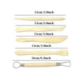 thumbnail image 5 of Juego de herramientas para esculpir arcilla polimérica, kit de herramientas de cerámica de 5 piezas, kit de herramientas de modelado de madera con cinta de arcilla y cerámica (paquete de 5), 5 of 5