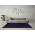 thumbnail image 3 of Ahgly Company Indoor Round Abstract Purple Contemporary Area Rugs, 4' Round, 3 of 4