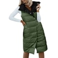 thumbnail image 3 of WEAIXIMIUNG Veste pour Femmes avec Capuche Hiver Long Gilet Sans Manches Rembourré à Revers, 3 of 9