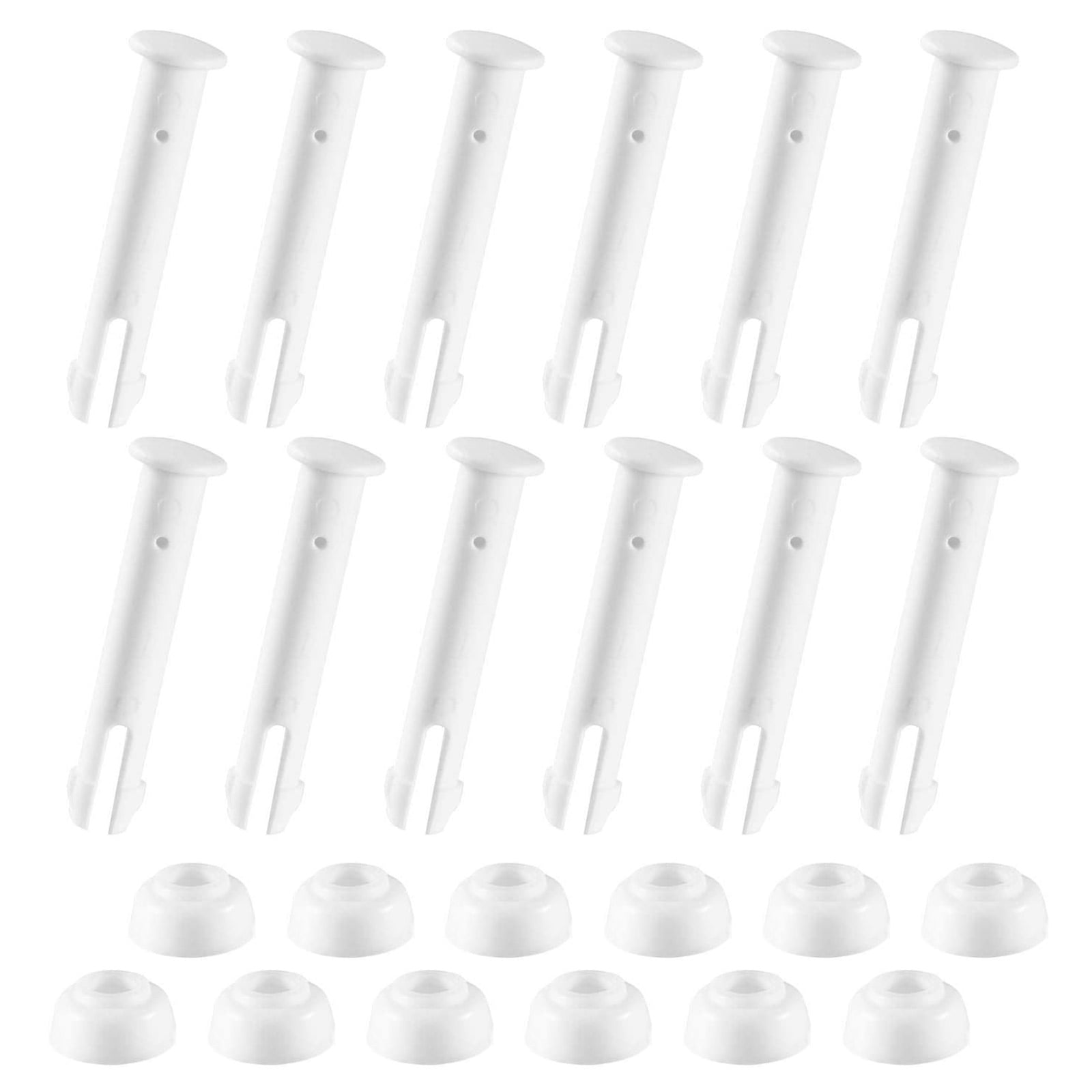 12/24 Pack Plastic Pool Joint Pins & Rubber Seals for Intex 13'24