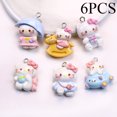 thumbnail image 2 of Bolso de resina de Sanrio con cara brillante y bonito caballo con paraguas, biberón de Hello Kitty, accesorios para colgar, materiales hechos a mano, 2 of 5