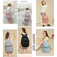 thumbnail image 3 of Backpack Large-Capacity Middle Elementary School Casual Bookbag Outdoor Travel bag Solid Color Daypack, 3 of 6
