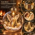 thumbnail image 3 of CSSAD Christmas Tree Decorations Balls Light Up Christmas Ornaments with Mini Holiday Scene Glowing Christmas Tree Hanging Ball Glowing Christmas Pendants for Tree Mantel Christmas Party Decor, 3 of 6