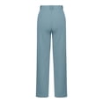 thumbnail image 7 of Pants for Women Solid Color Straight Leg Work Pants for Women Elastic Waist Casual Business Pants for Women (Light Blue L), 7 of 7