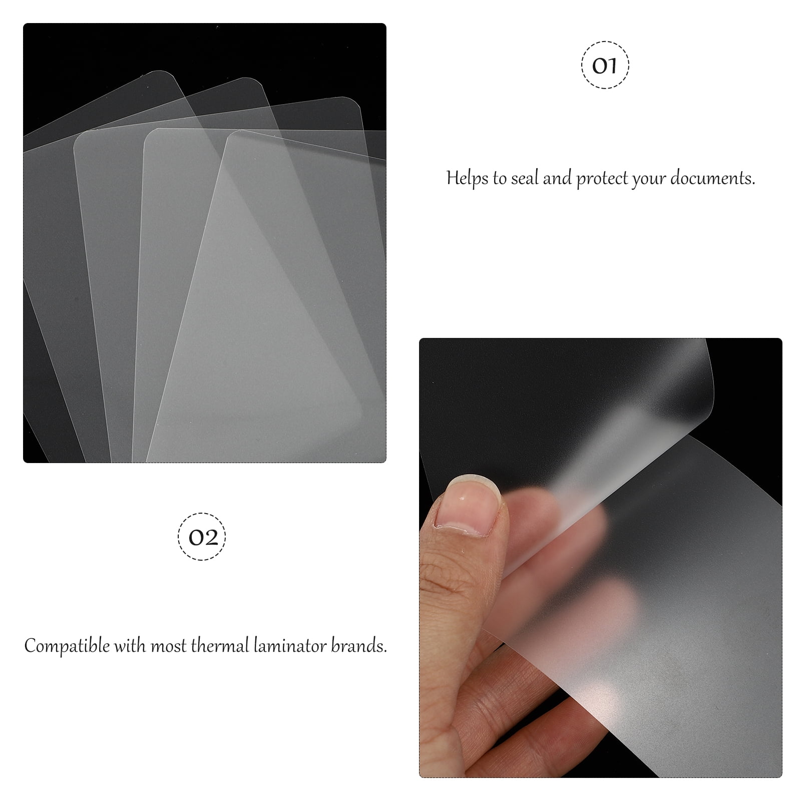 400 Pcs Laminating Paper Waterproof Protective Films Laminated